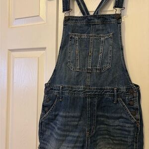Abercrombie & Fitch Blue Denim Overalls